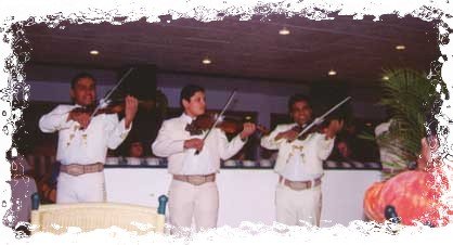 Performers the night of the Mexican Fiesta